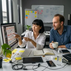 Web design and development services Thailand — Fortune International Thailand team building a WordPress website